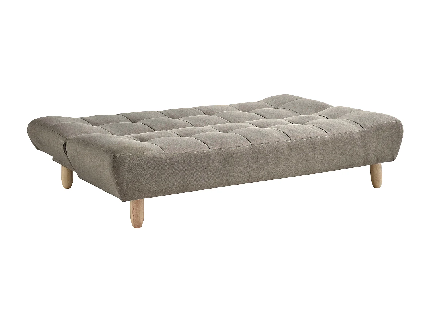 Canapé modulable convertible en tissu taupe ESTEBAN