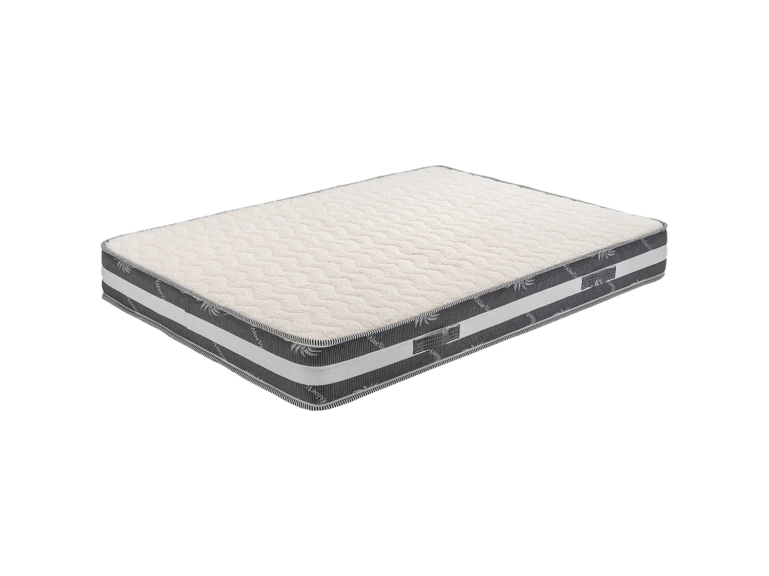 Nuits D'or Matelas  140x200 x 22 cm + Oreiller Mémoire - Très Ferme - Face Hiver Laine - ame rembourrage 100 % polesther