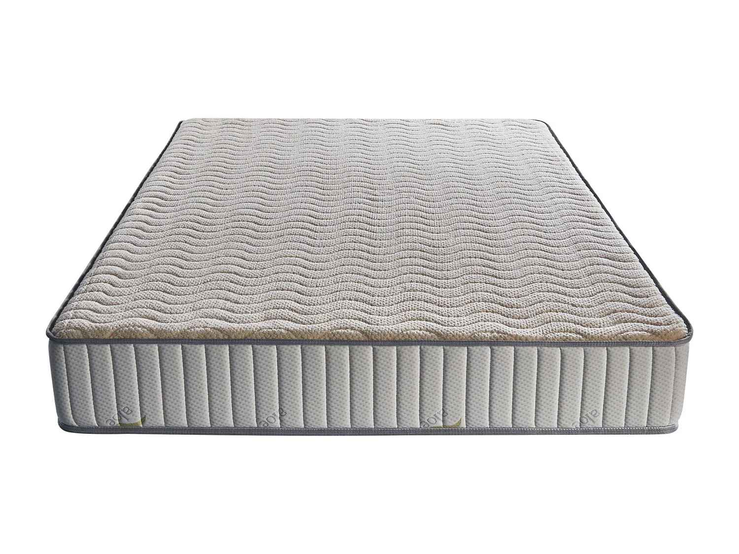 Provence Literie Matelas  140x200 x 22 cm - Très Ferme - Face Hiver Laine - ame rembourrage 100 % polesther - âme 100 %