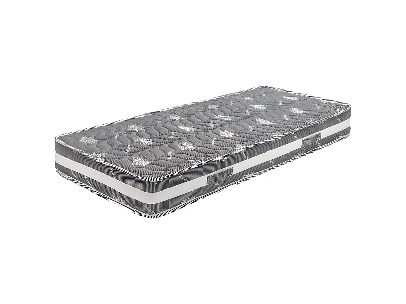 Nuits D'or Matelas  + Alèse 120x200 x 22 cm - Très Ferme - Face Hiver Laine - ame rembourrage 100 % polesther - âme 100