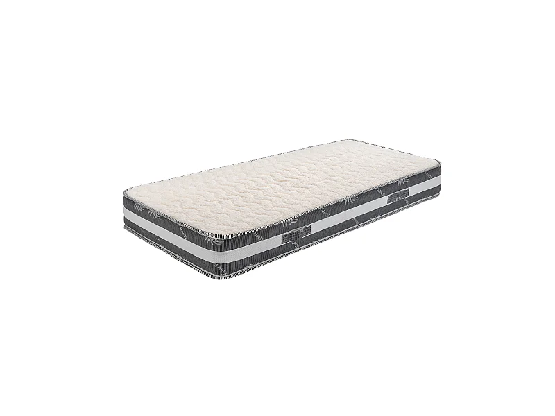 Matelas  120x200 x 22 cm + Oreiller Mémoire + Alèse - Ferme - Face Hiver Laine - ame rembourrage 100 % polesther - âme 1