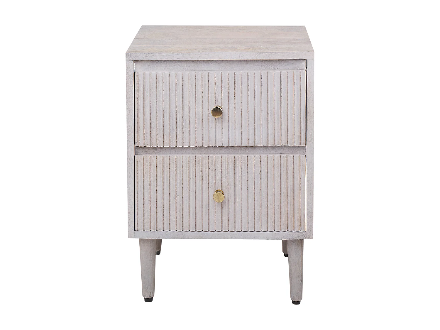 Nachtkastje mangohout wit MARIETTA