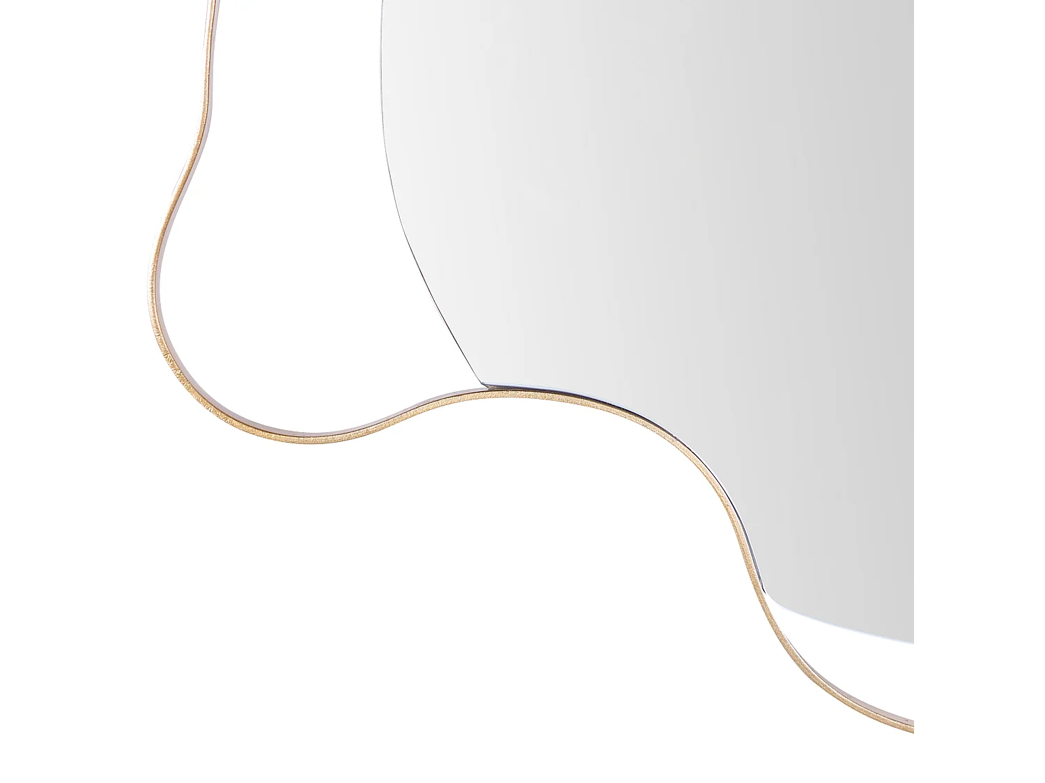 Miroir MELUN 77 cm 59 cm Métal Doré