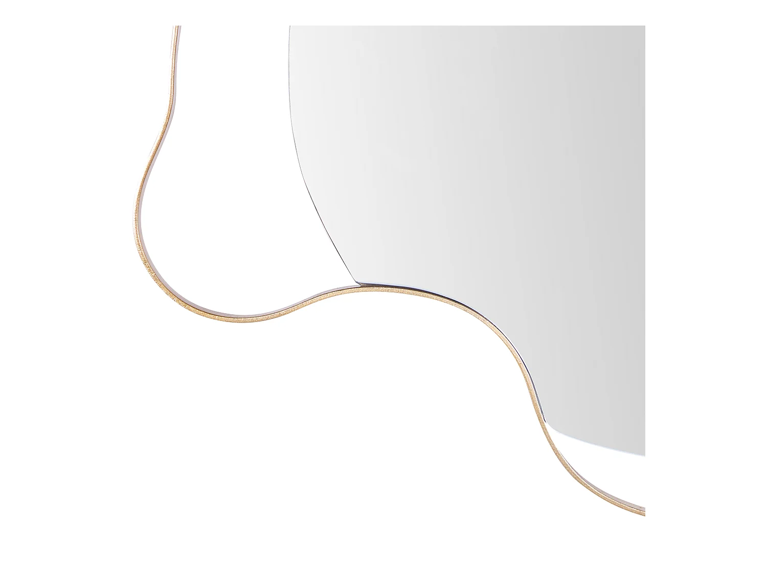 Wandspiegel MELUN 77 cm 59 cm Metaal Goud