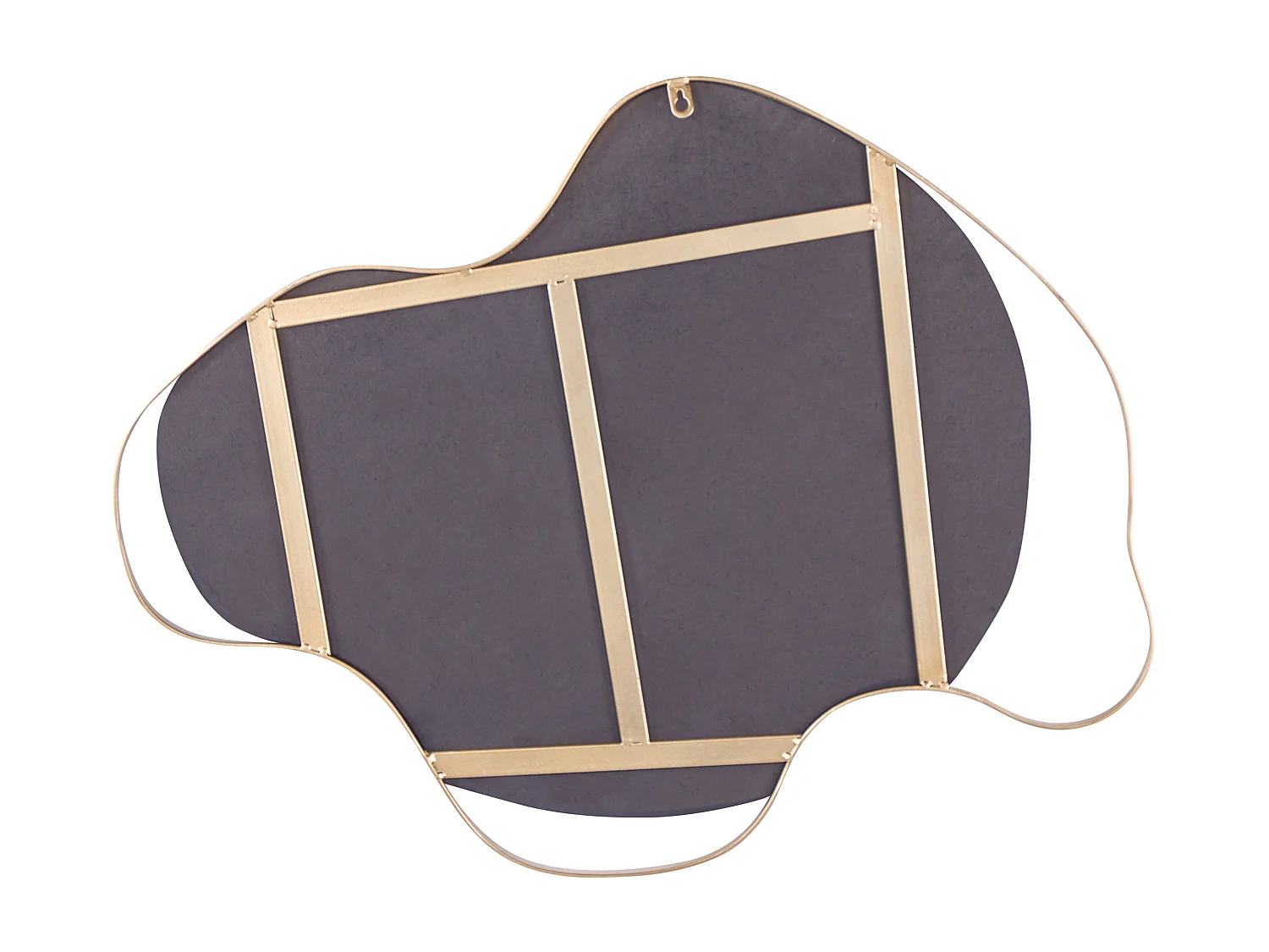 Miroir MELUN 77 cm 59 cm Métal Doré