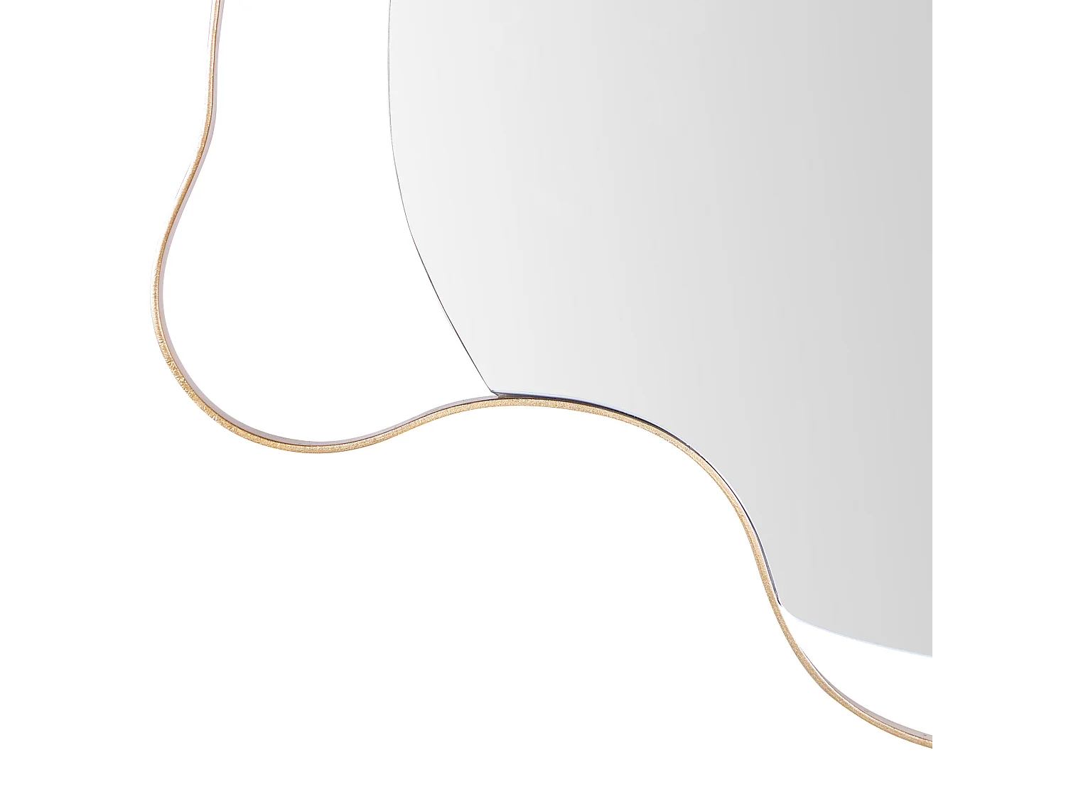 Miroir MELUN 77 cm 59 cm Métal Doré