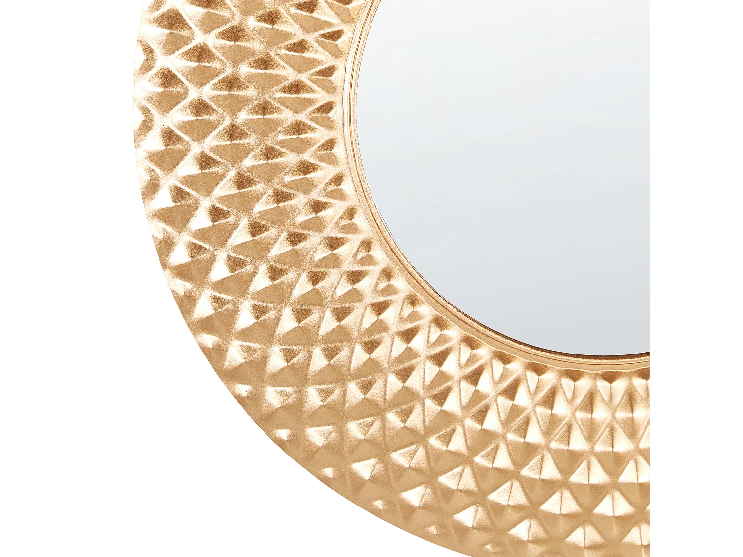 Wall Mirror COMBE 60 cm 60 cm Metal Gold