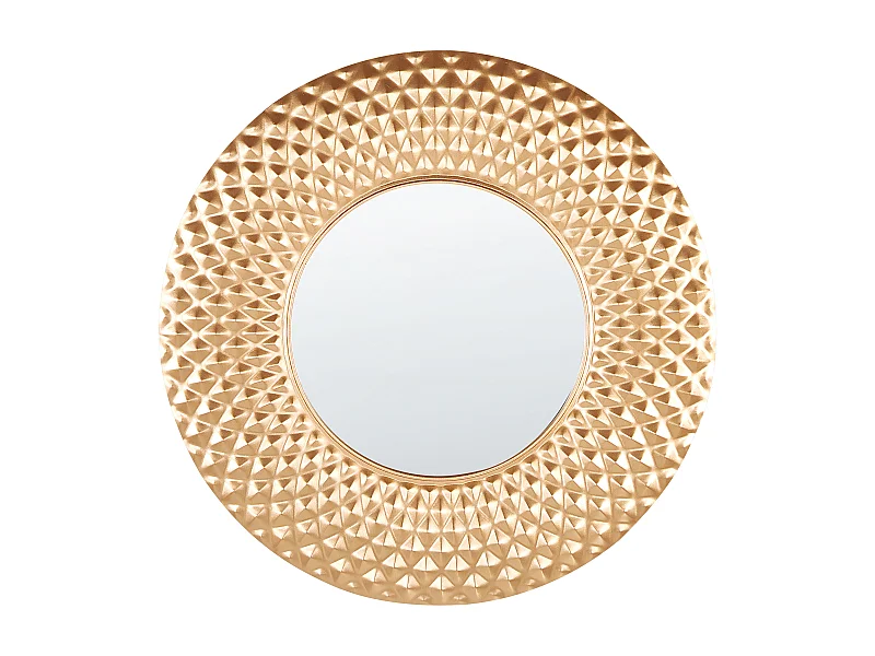 Miroir COMBE 60 cm 60 cm Métal Doré