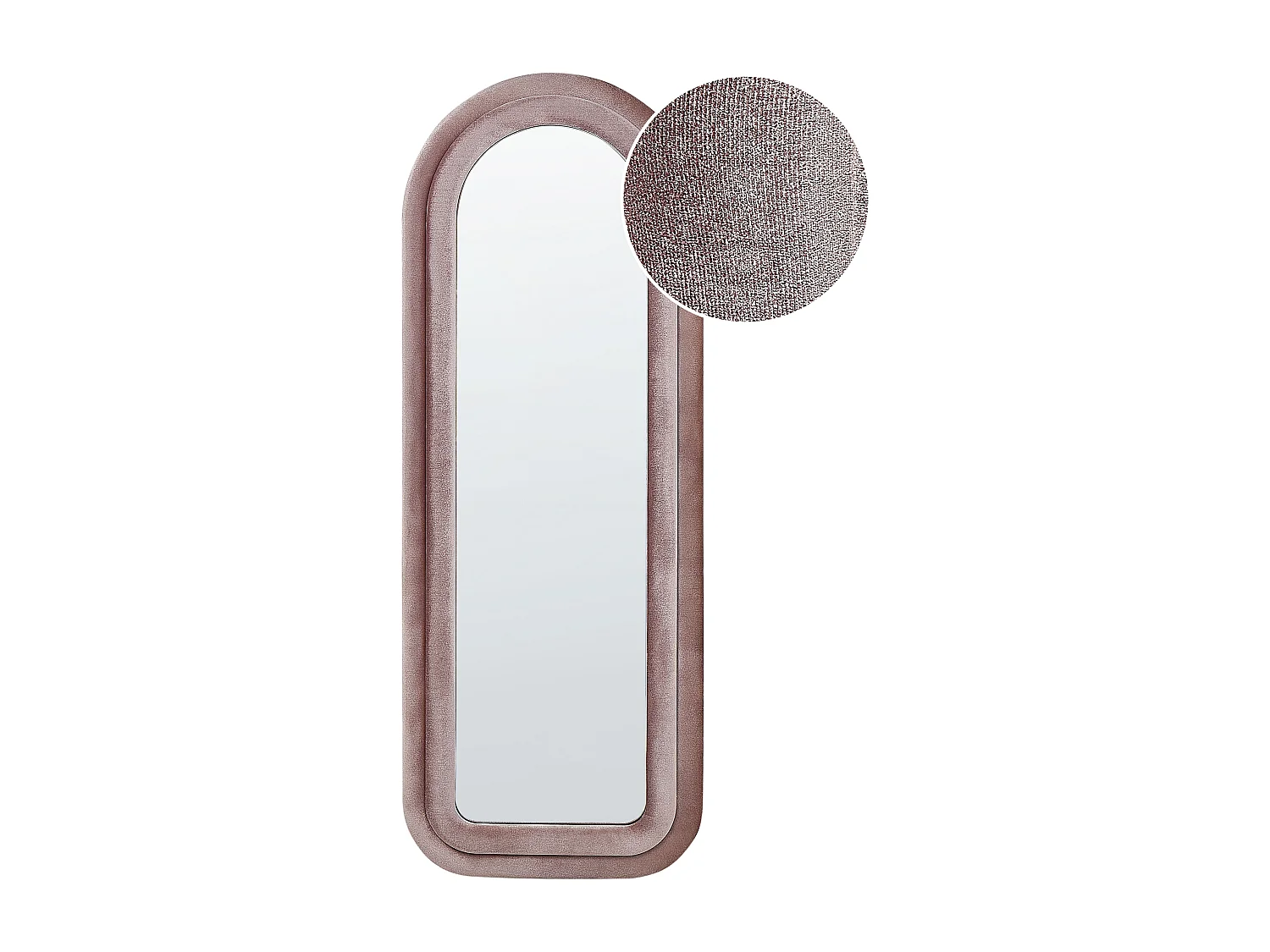 Miroir CULAN 60 cm 160 cm Velours Rose