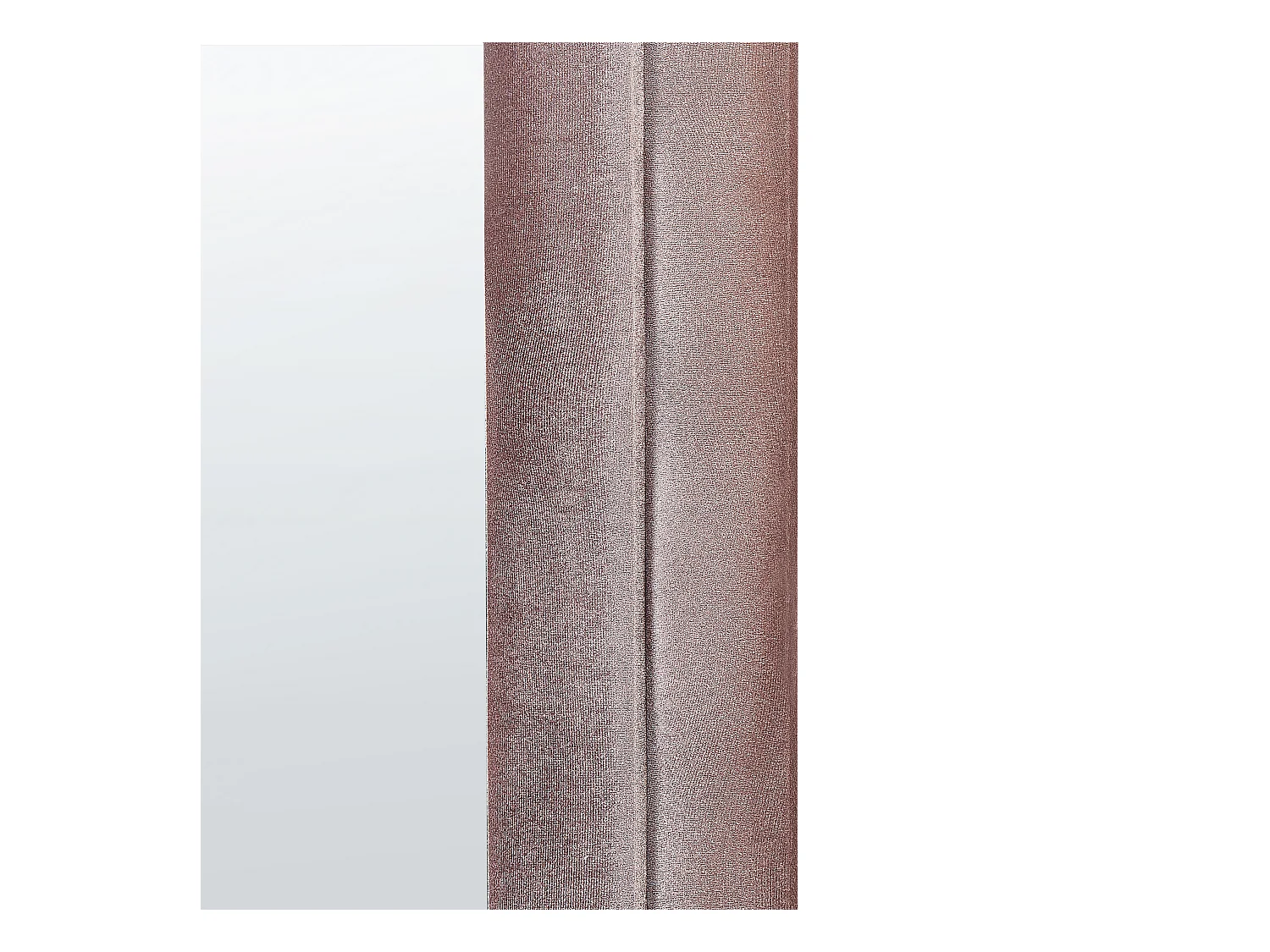 Wandspiegel CULAN 60 cm 160 cm Samtstoff Rosa