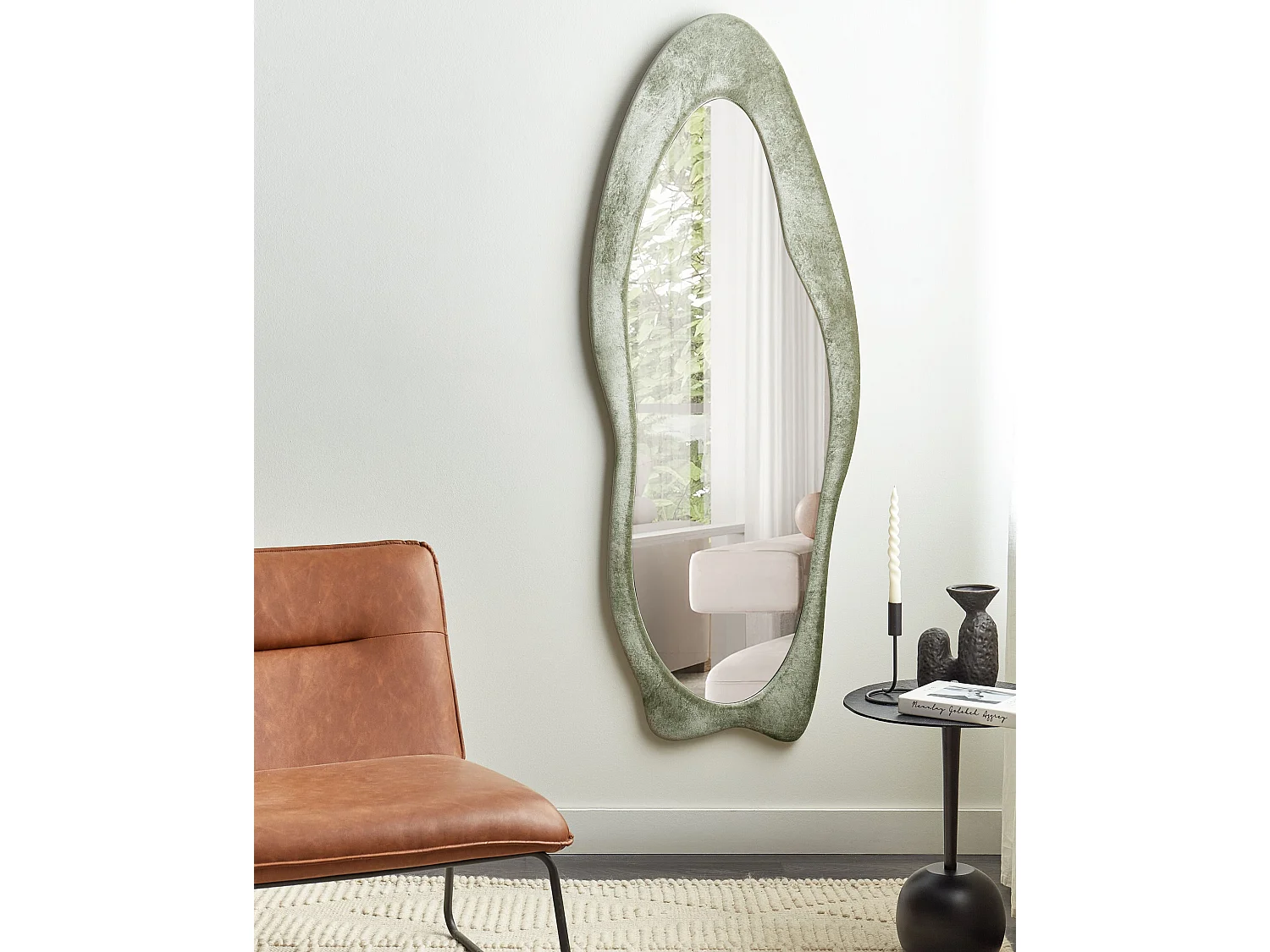 Miroir REIGNY 57 cm 160 cm Velours Vert olive