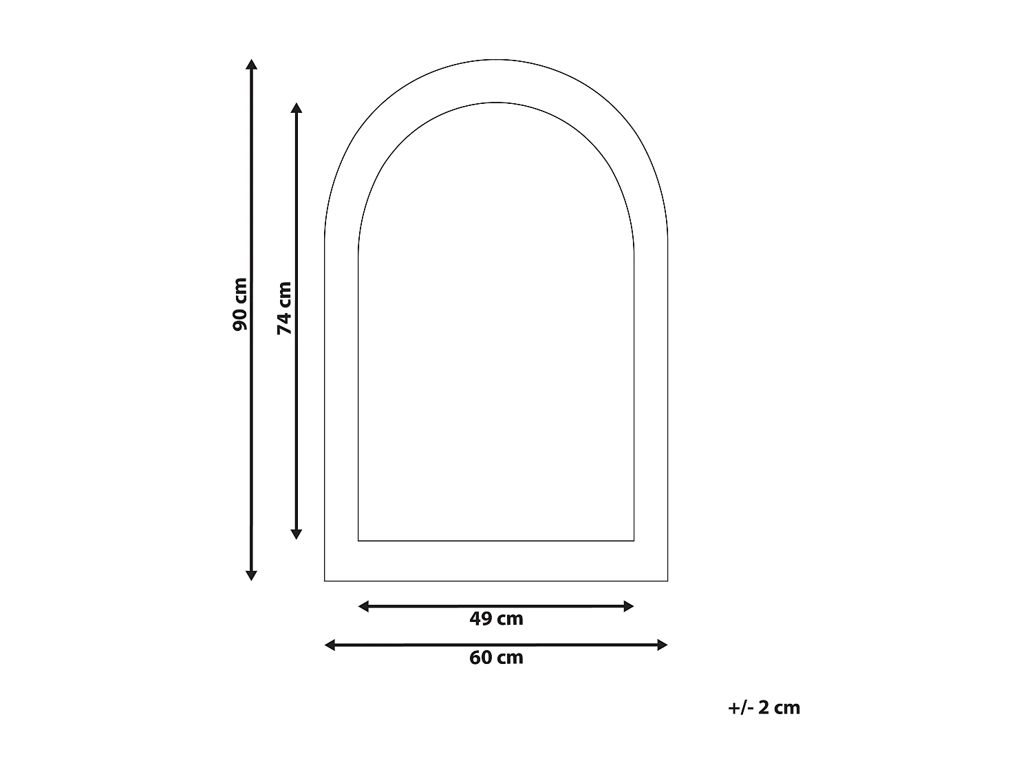 Wandspiegel HURIEL 60 cm 90 cm Fluweel Olijfgroen