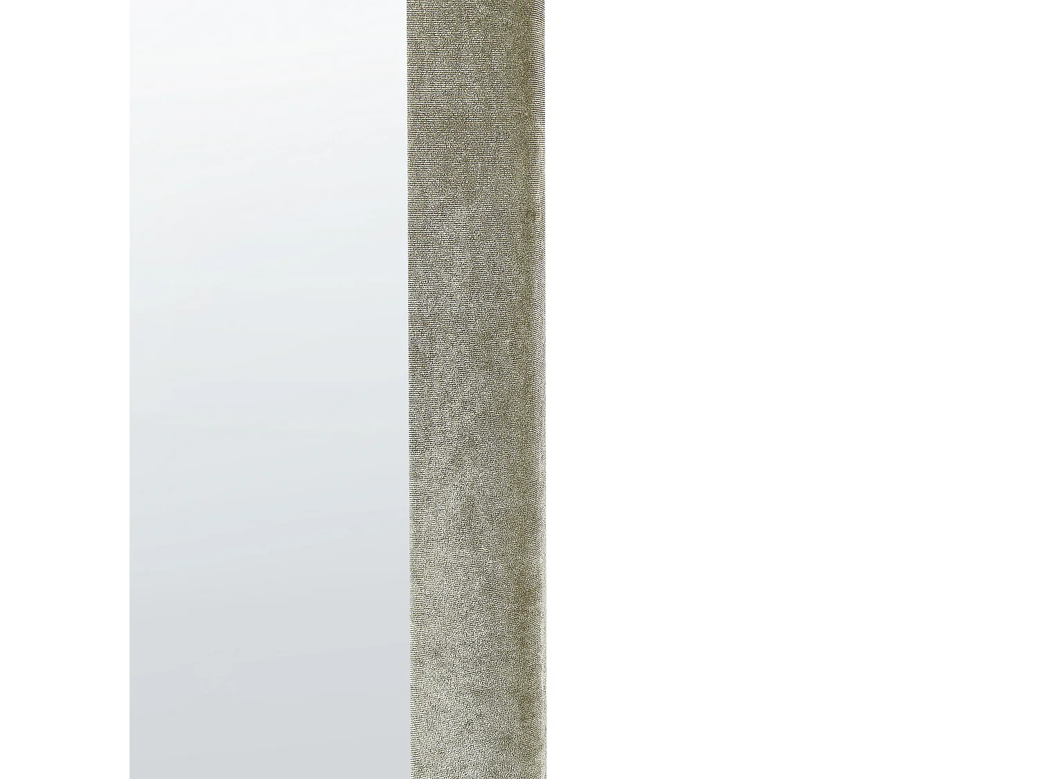 Wandspiegel HURIEL 60 cm 90 cm Samtstoff Olivgrün