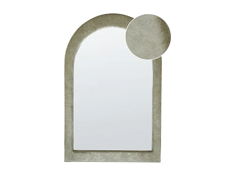 Miroir HURIEL 60 cm 90 cm Velours Vert olive