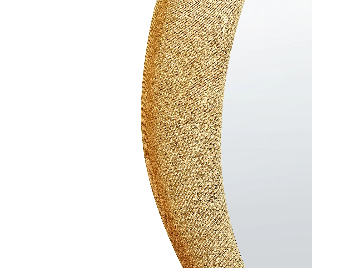 Miroir VENAS 61 cm 91 cm Velours Moutarde