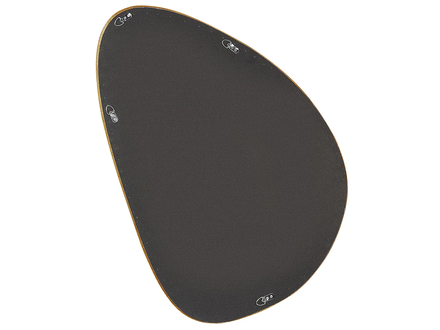 Miroir VENAS 61 cm 91 cm Velours Moutarde