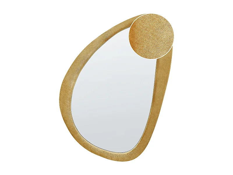 Miroir VENAS 61 cm 91 cm Velours Moutarde