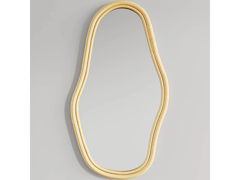 Specchio da parete in rattan - 71 CM - Kala