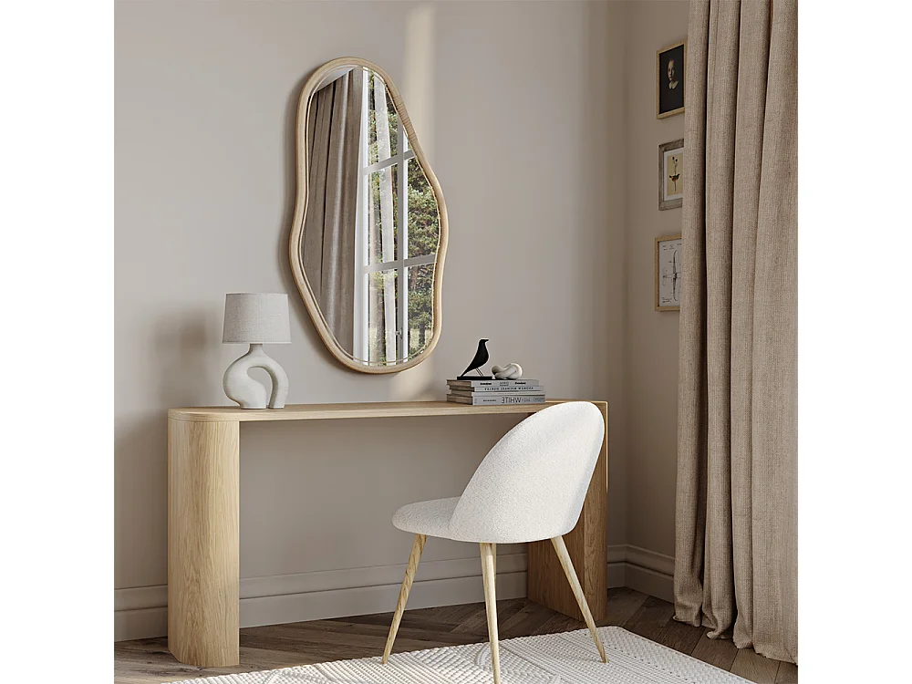 Specchio da parete in rattan - 71 CM - Kala