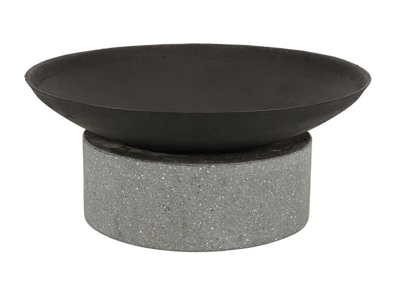 Brasero en fonte et granit Anneau 59.6 x 26.5 cm