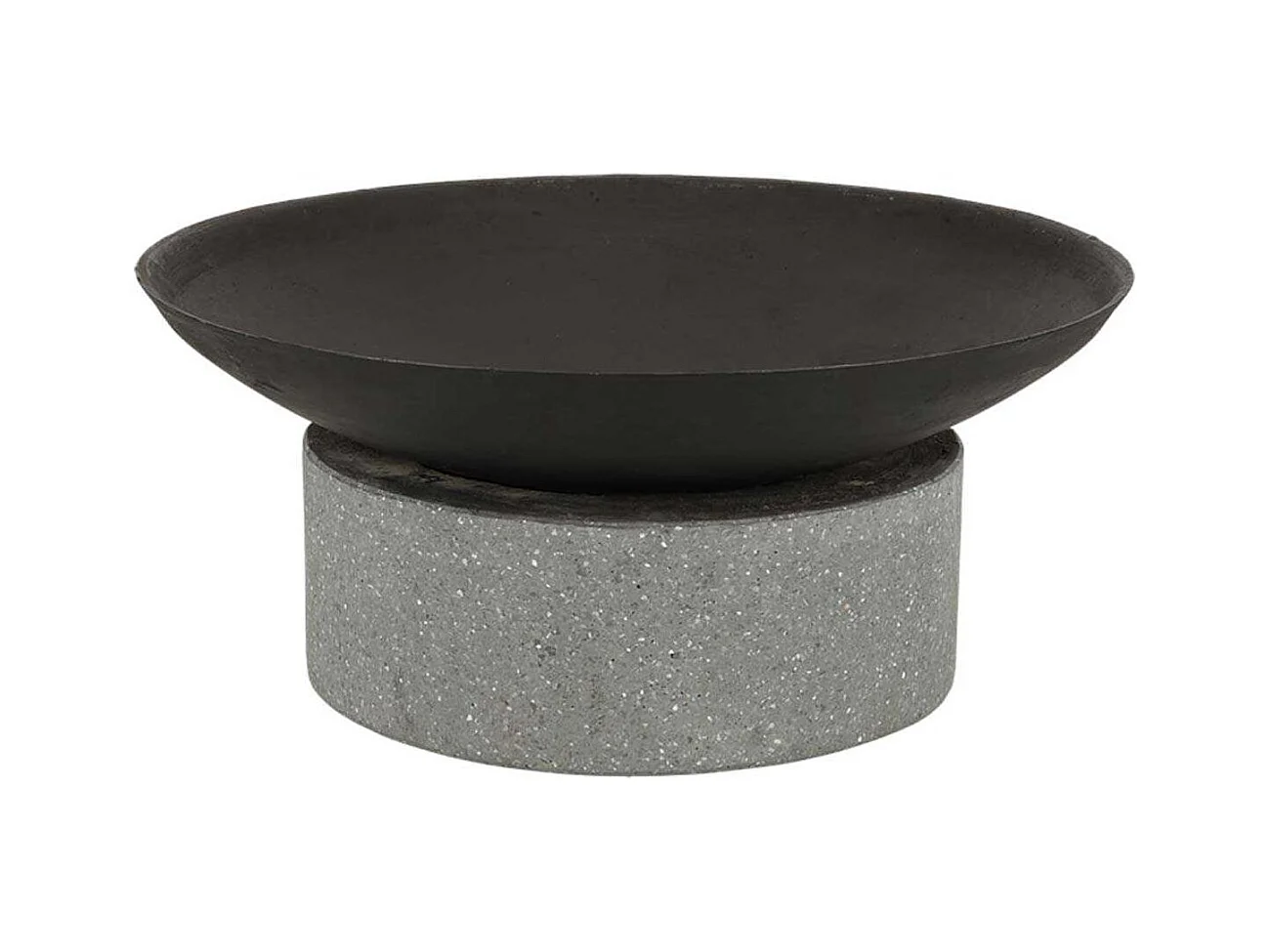 Brasero en fonte et granit Anneau 59.6 x 26.5 cm