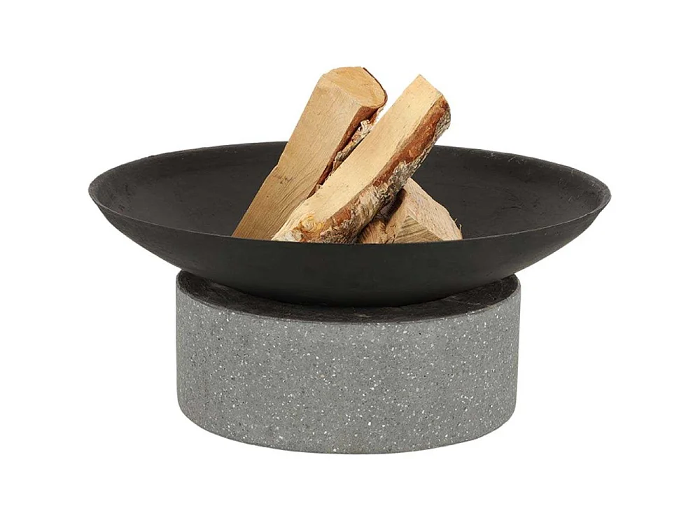 Brasero en fonte et granit Anneau 59.6 x 26.5 cm