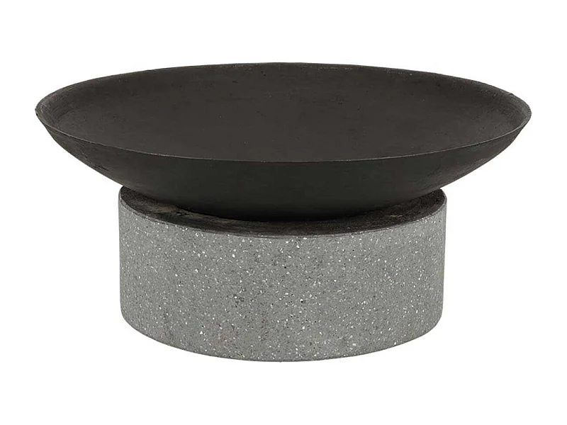 Brasero en fonte et granit Anneau 59.6 x 26.5 cm