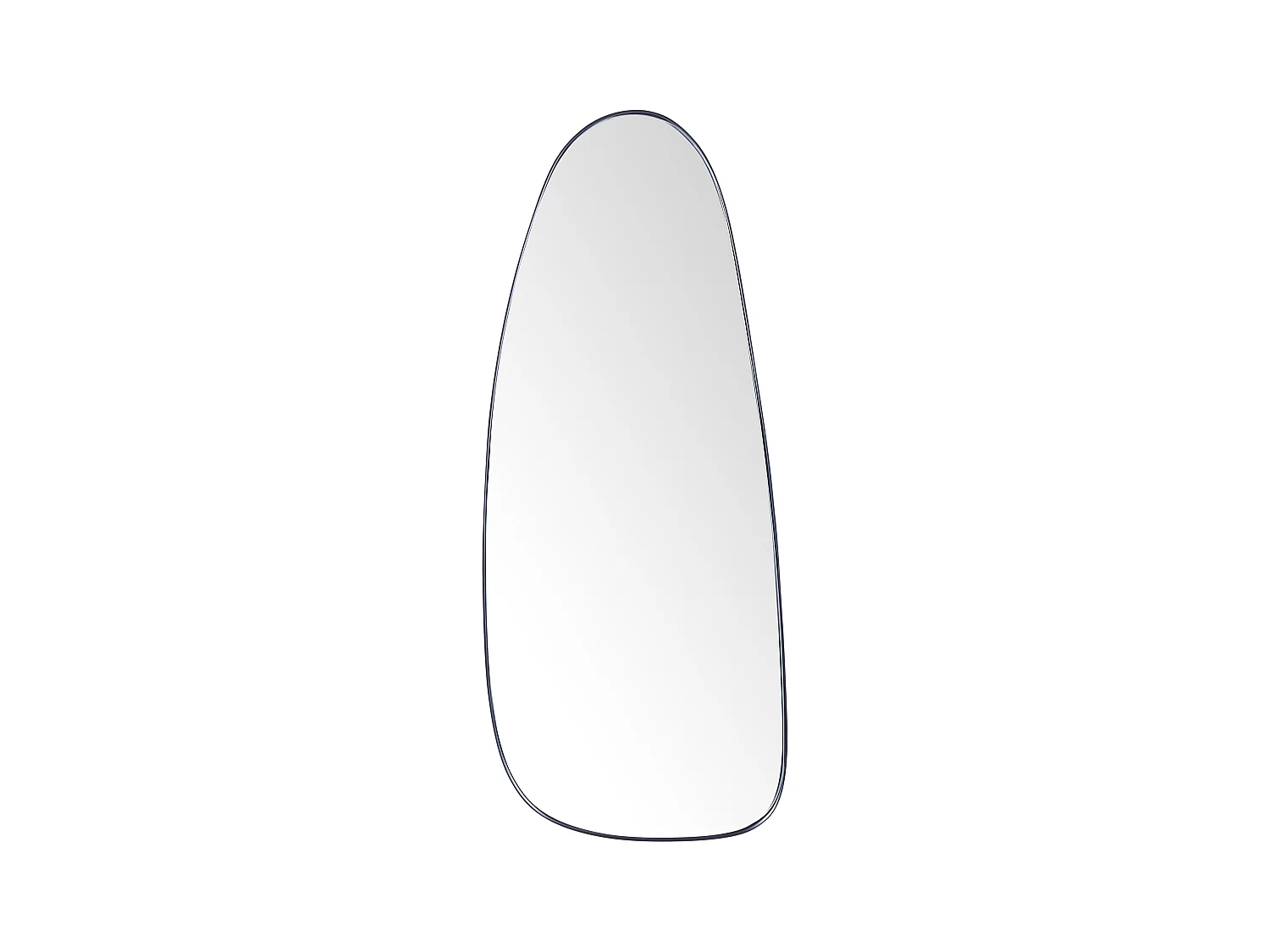 Miroir CERGY 39 cm 95 cm Métal Noir