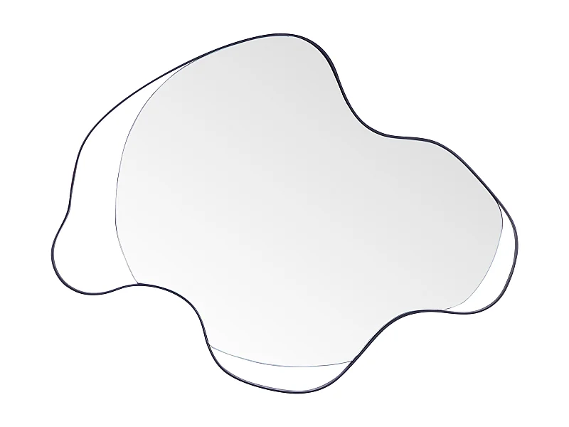 Espejo MELUN 77 cm 59 cm Metal Negro