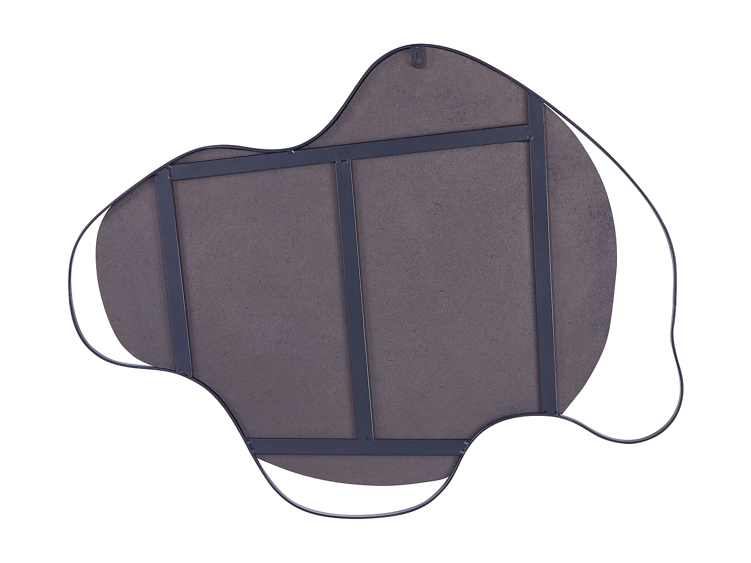 Wandspiegel MELUN 77 cm 59 cm Metall Schwarz