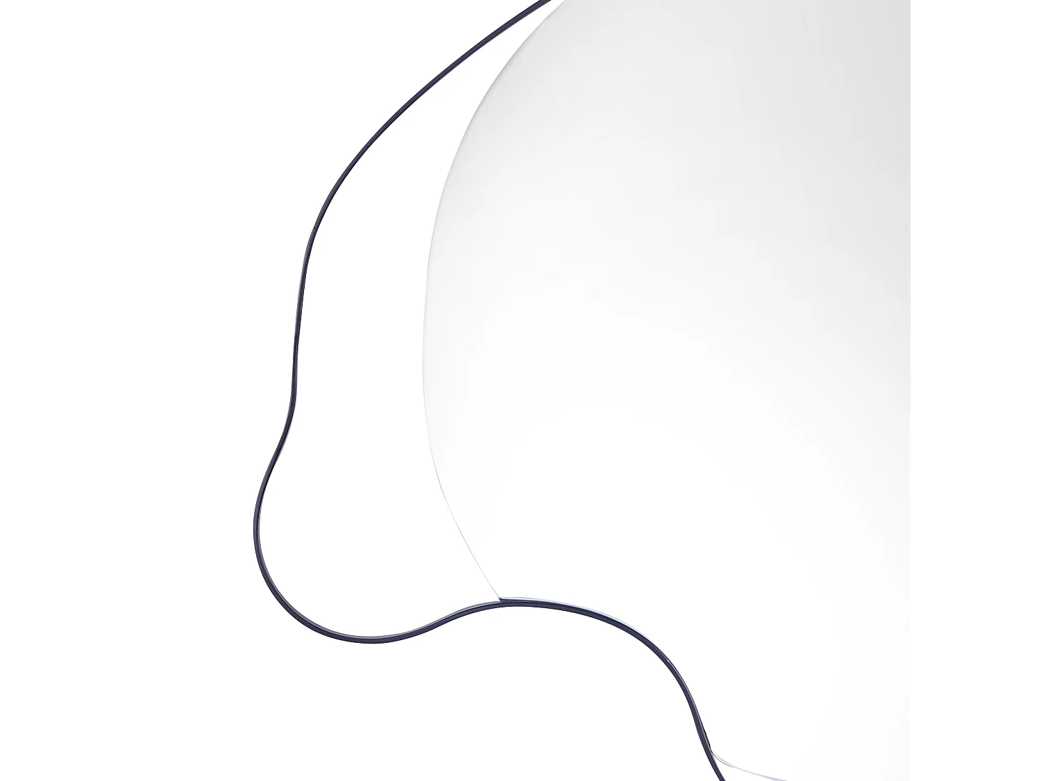 Specchio MELUN 77 cm 59 cm Metallo Nero