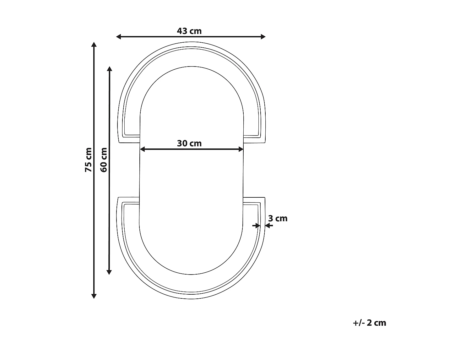 Lustro ścienne STAINS 43 cm 75 cm Rattan Naturalny