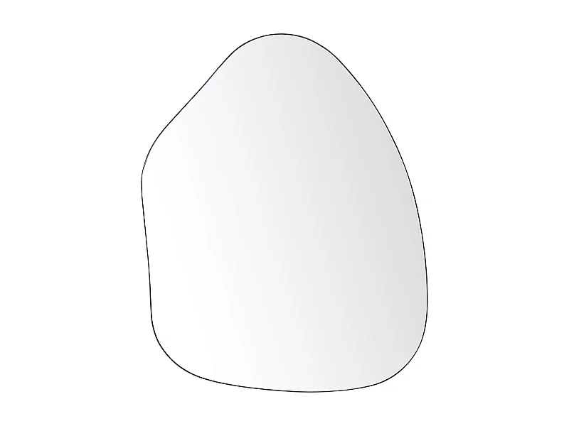 Miroir PUTEAUX 70 cm 92 cm Métal Noir