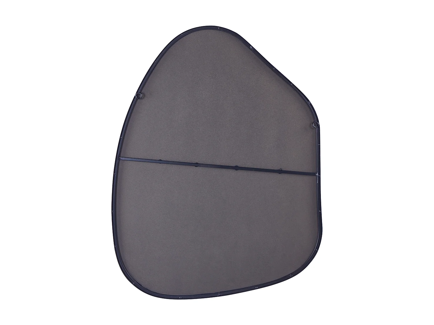 Miroir PUTEAUX 70 cm 92 cm Métal Noir