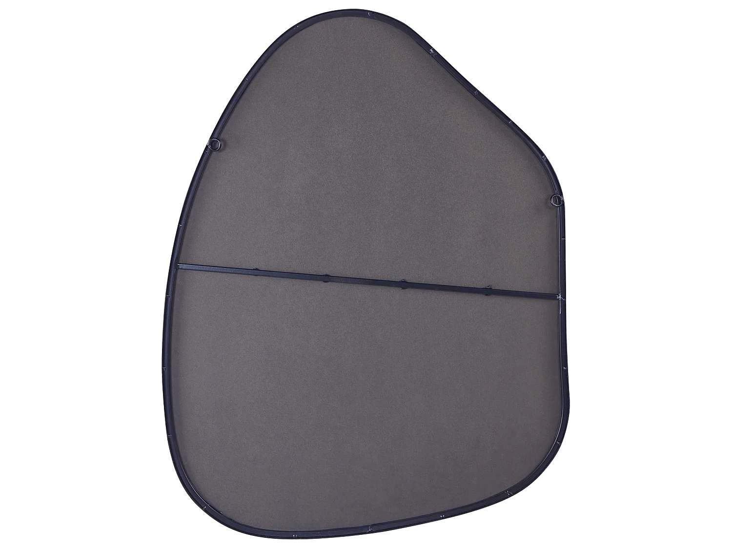 Wandspiegel PUTEAUX 70 cm 92 cm Metall Schwarz