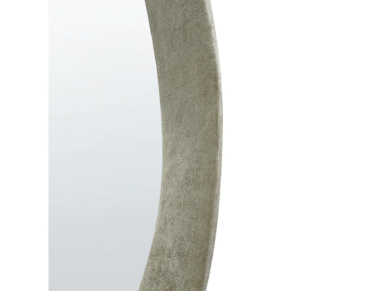 Wandspiegel LENAX 59 cm 90 cm Fluweel Olijfgroen