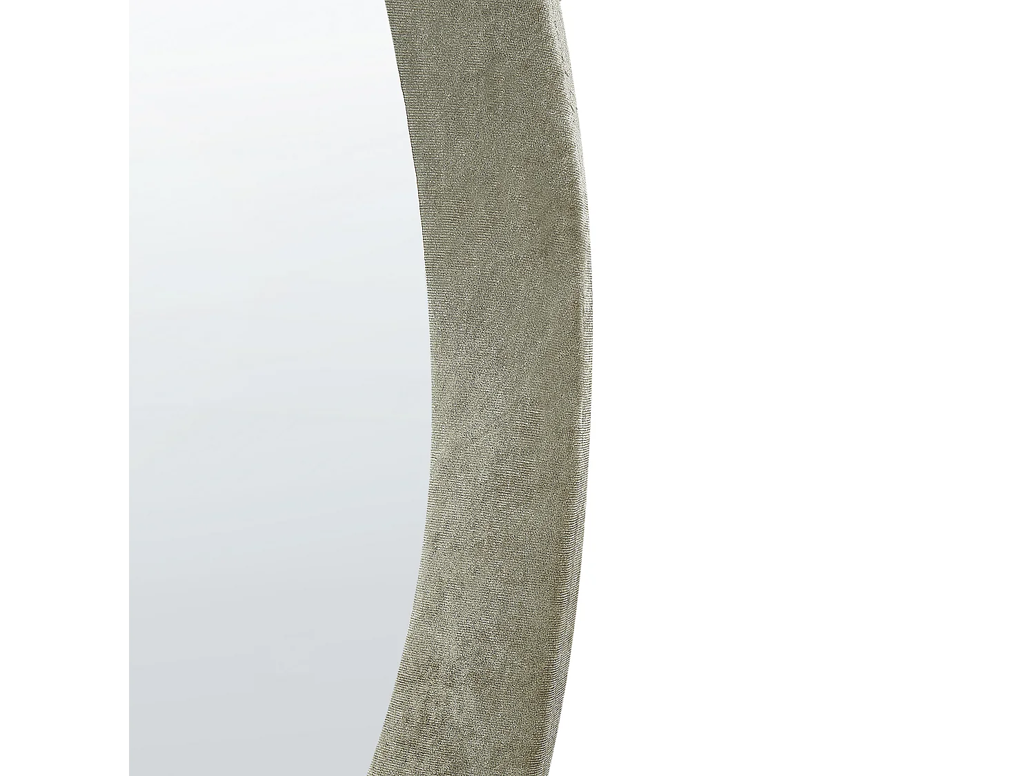 Wandspiegel LENAX 59 cm 90 cm Fluweel Olijfgroen