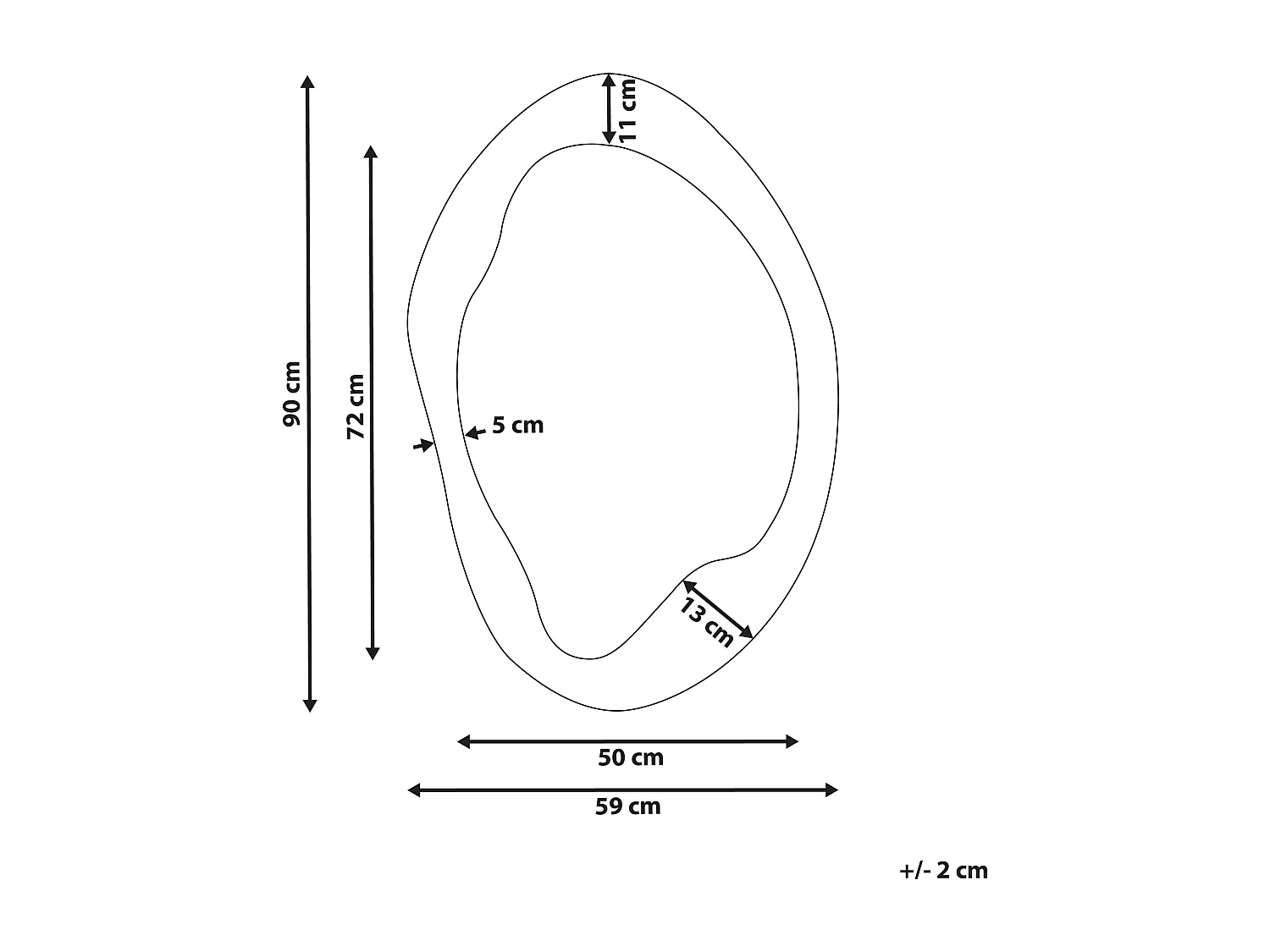 Wandspiegel LENAX 59 cm 90 cm Samtstoff Olivgrün