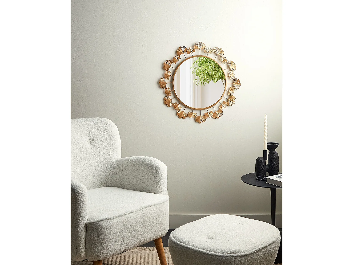 Miroir CODOLET 60 cm 60 cm Métal Doré