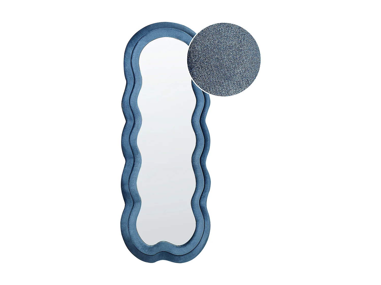 Espejo LACS 57 cm 160 cm Terciopelo Azul