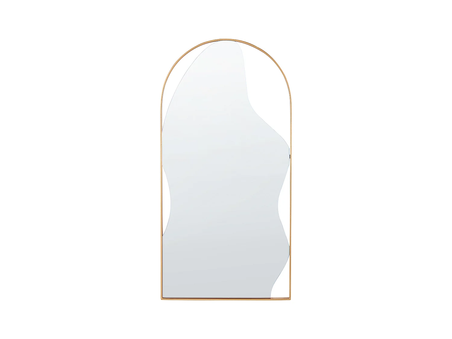 Miroir COLOMBIER 41 cm 81 cm Métal Doré