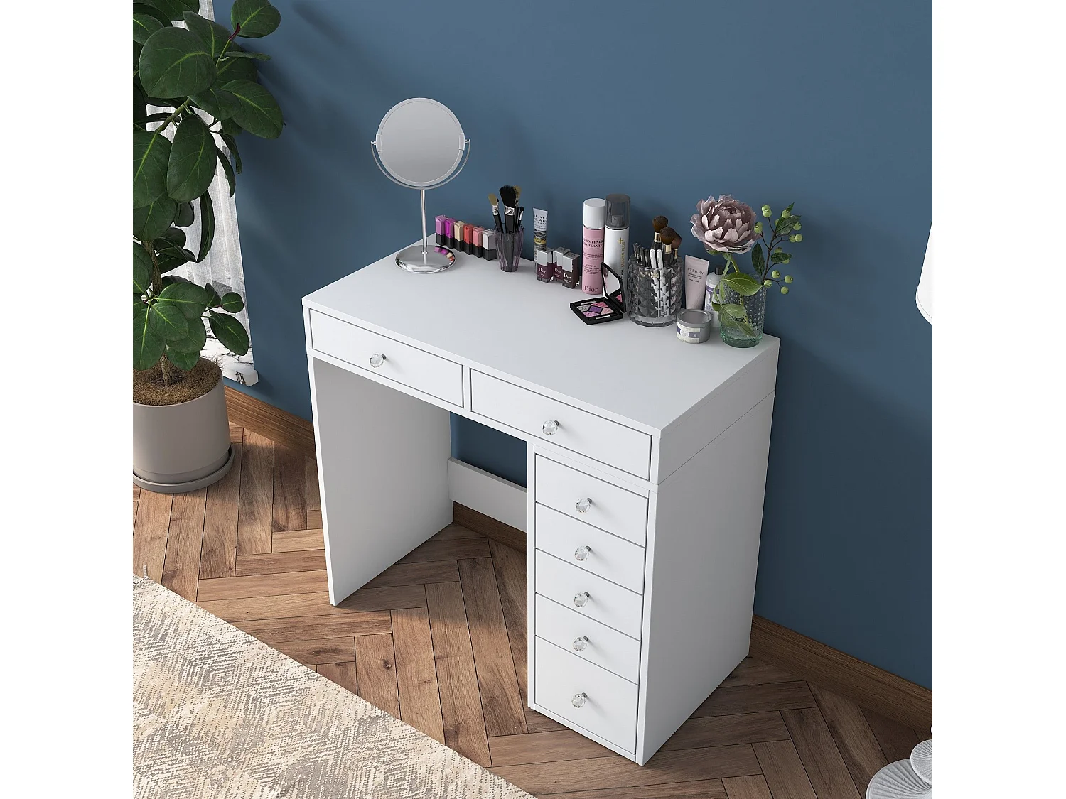 Tocador Kailua 2107, Blanco, 82x90x45cm