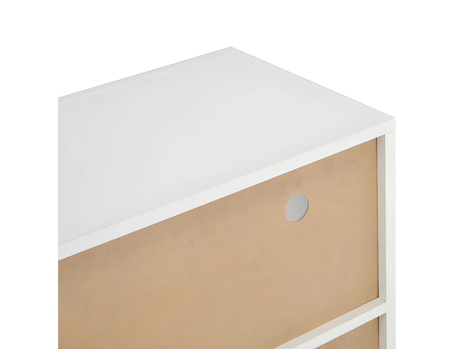 Credenza bassa Moserne - Mobile occasionale bianco lucido con illuminazione a LED e telecomando - Bianco