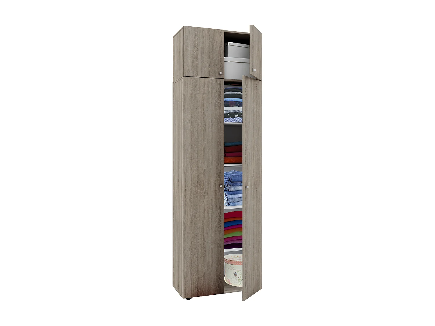 Wardrobe Vandol Sonoma oak (Sägerau) W. 70 x H. 218 x D. 40 cm