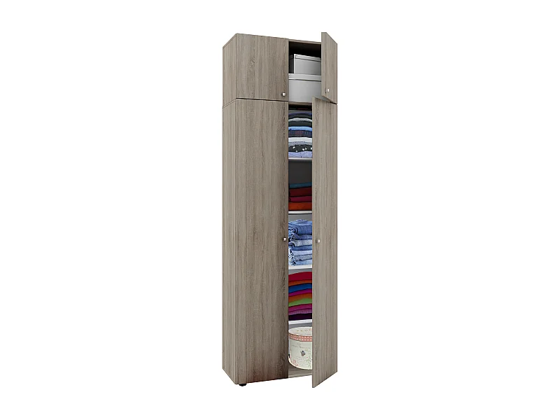 Wardrobe Vandol Sonoma oak (Sägerau) W. 70 x H. 218 x D. 40 cm