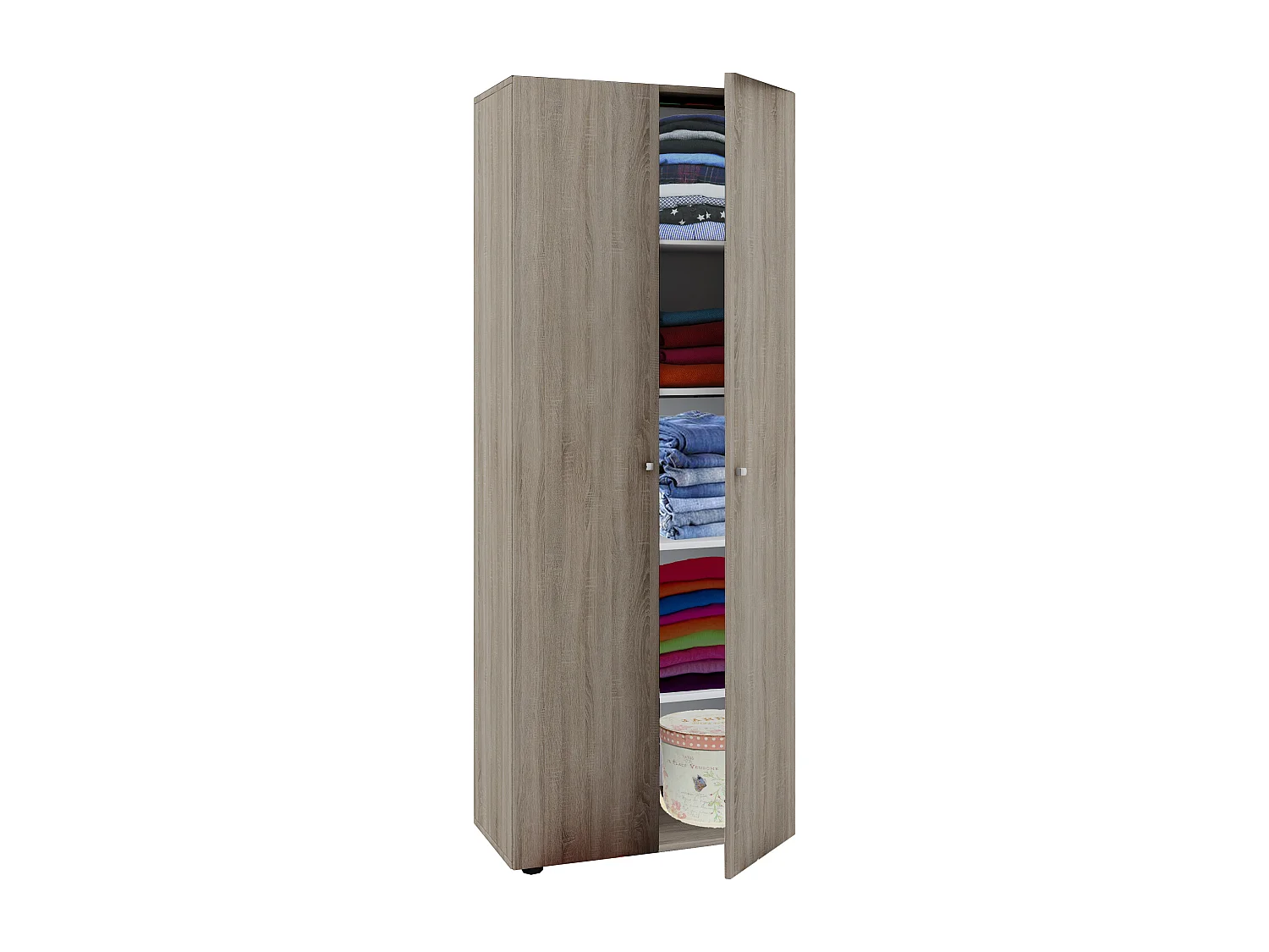Wardrobe Vandol Sonoma Oak W. 70 x H. 178 x D. 40 cm