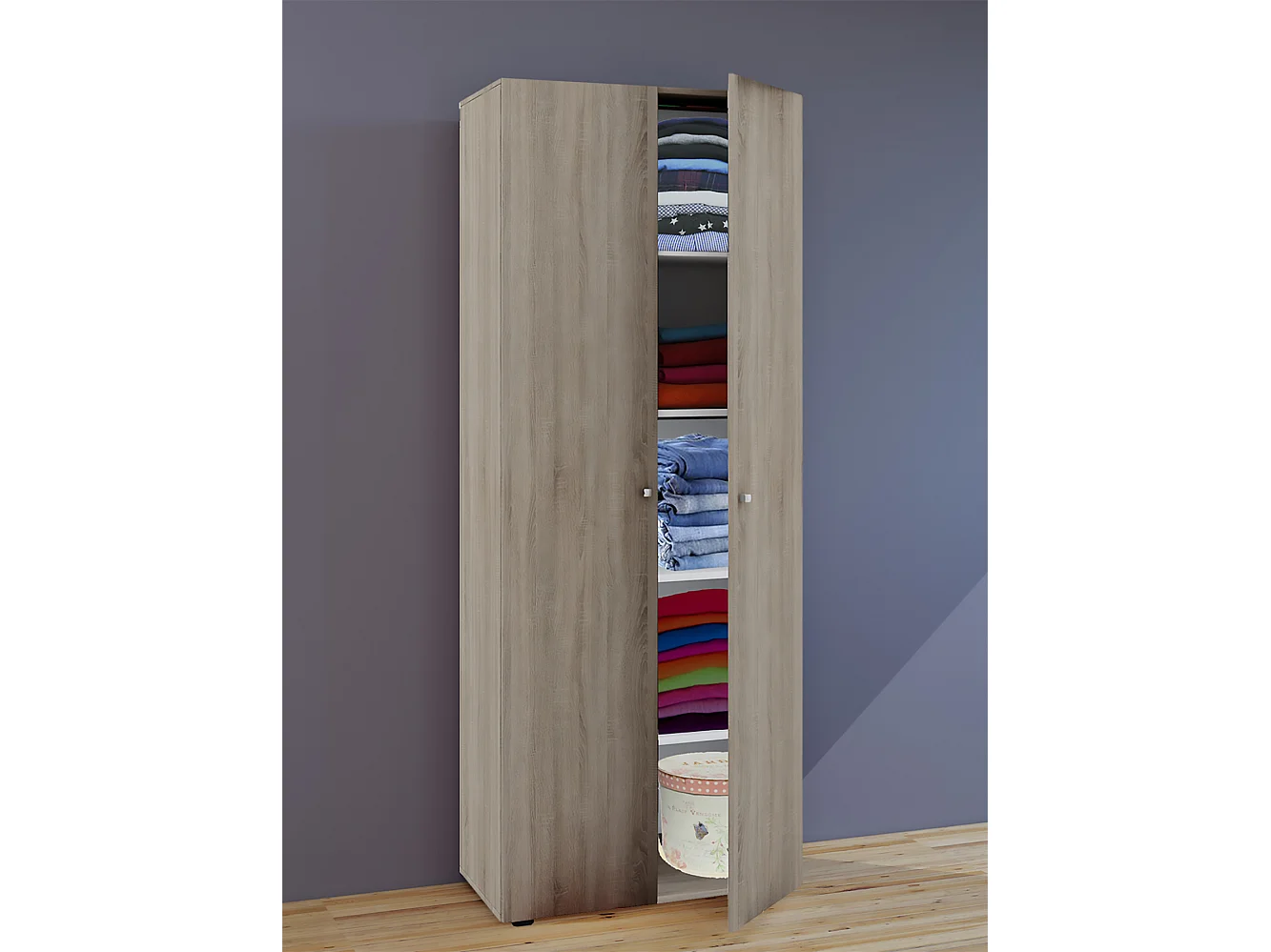 Wardrobe Vandol Sonoma Oak W. 70 x H. 178 x D. 40 cm