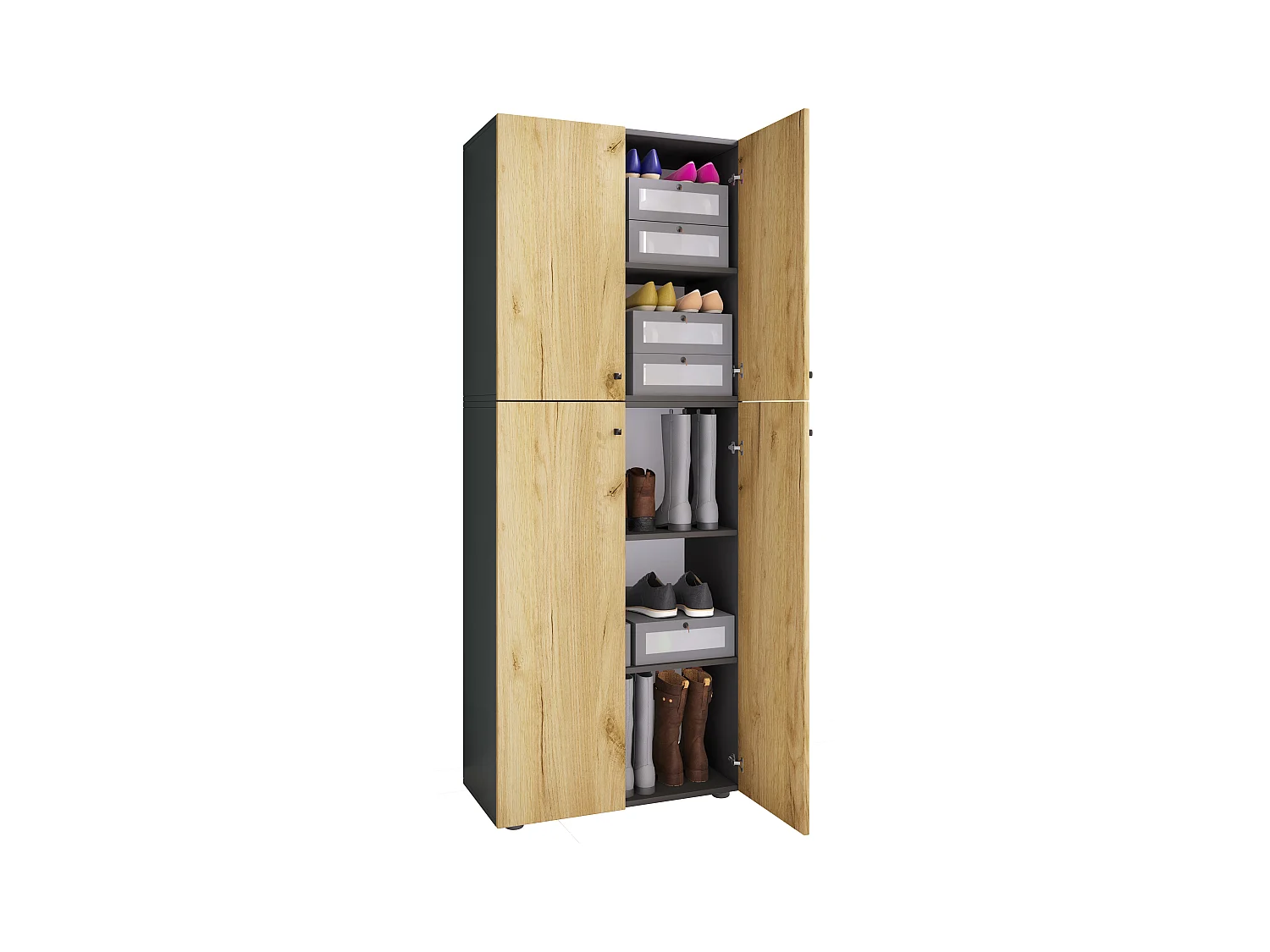 Kleiderschrank Jugendschrank Lona Drehtüren