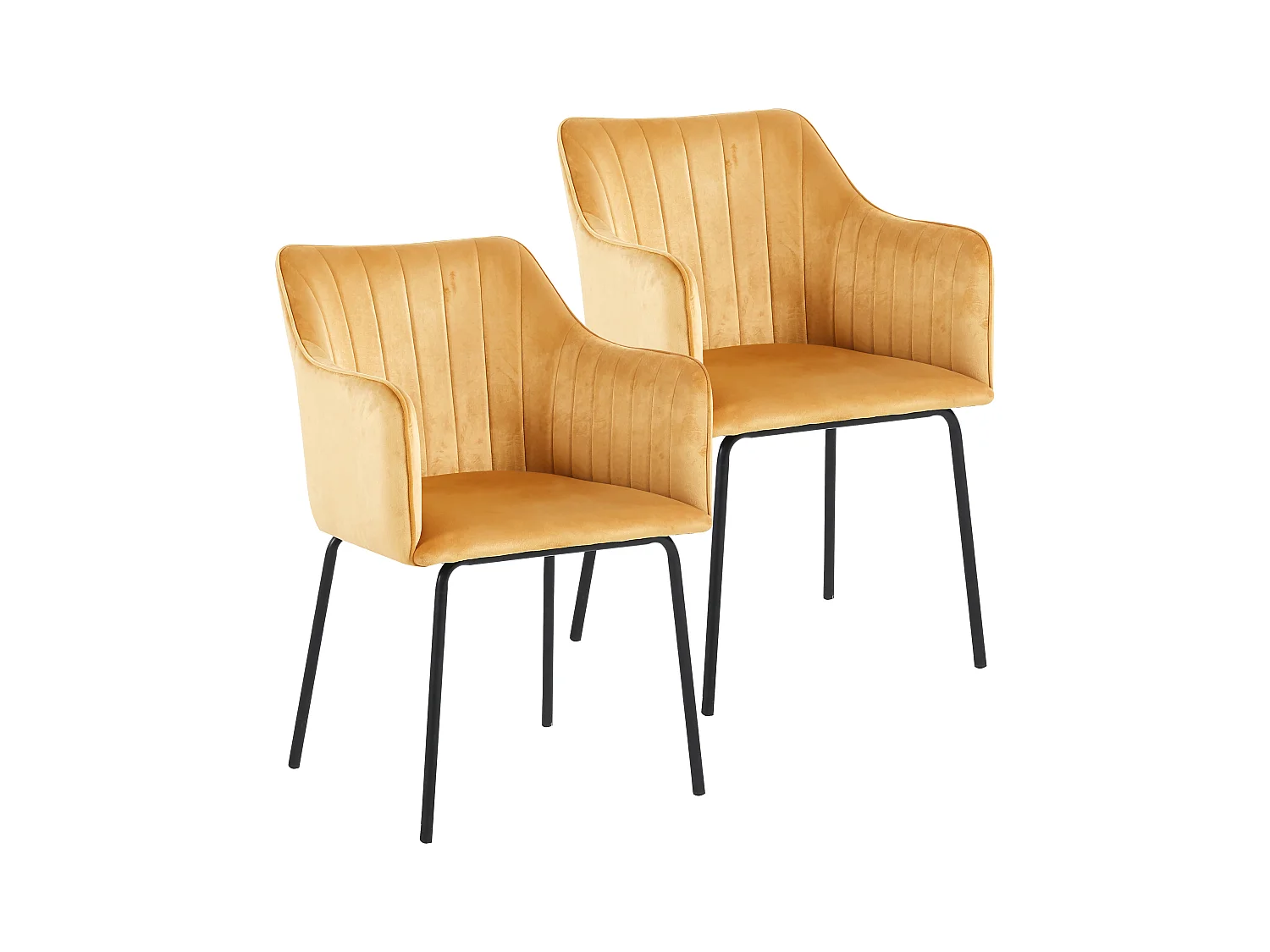 VCM 2 chaises de salle à manger scandinave chaise de cuisine rembourrée chaise de salle à manger table à manger accoudoir dossier Valia (Marron)