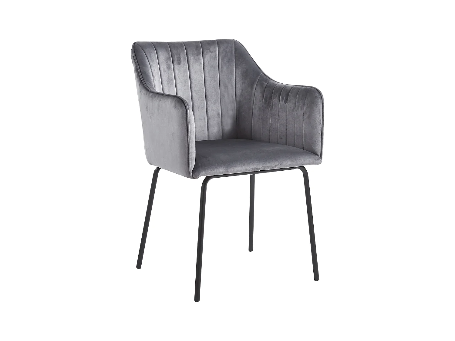 VCM 1 chaise de salle à manger scandinave chaise de cuisine rembourrée chaise de salle à manger table à manger accoudoir dossier Valia (gris clair)